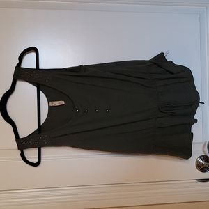 Olive green flowy tank top